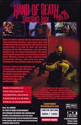Hand of Death Part 25 - Jackson's Back (Uncut Limited Editon) Hand of Death Part 25 - Jackson's Back (Uncut Limited Editon)
